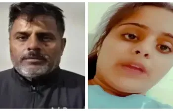 Tanu Gurjar and her father Mahesh (Photo: India TV)