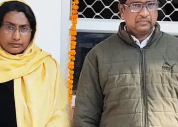 Arrested accused Samrendra Singh and his wife Sushmita Singh (Photo: Amar Ujala)