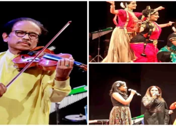 Legendary violinist Dr L Subramaniam along with family mesmerise audience at Lakshminarayana Global Festival