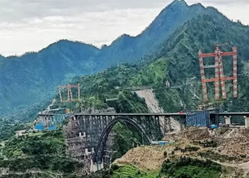 The Reasi Railway Bridge is a crucial link between Banihal and Katra. It is one of the world’s highest bridges of railway