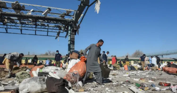 Site of Quetta railway station blast