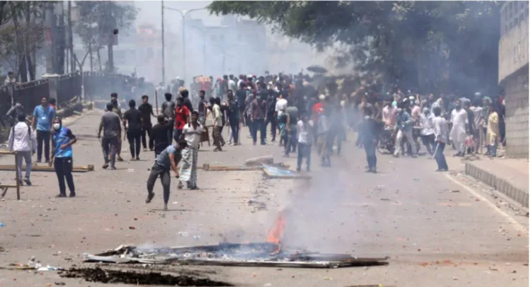 Violent protests in Bangladesh (File image)