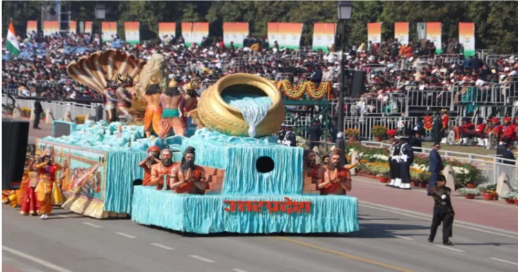 Uttar Pradesh’s tableau, titled "Mahakumbh 2025 - Swarnim Bharat: Virasat aur Vikas" wins first prize in Republic Day parade