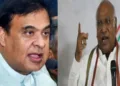 (Left) Assam CM Himanta Biswa Sarma (Right) Mallikarjuna Kharge