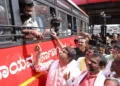 BJP stages protest over state govt’s bus fare increase