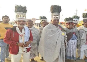 Devotees of the Ramnami sect from Chhattisgarh arrived at Mahakumbh to take holy dip in the Triveni Sangam