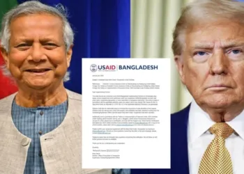 Bangladesh Chief Advisor Muhammad Yunus (Left) and US President Donald Trump (Right)