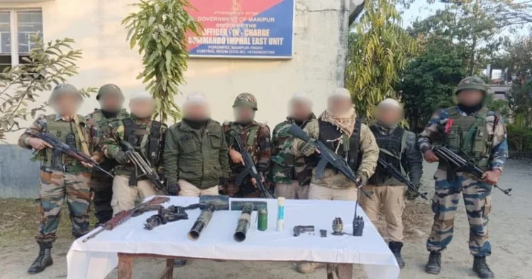 IED and weapons recovered in Manipur