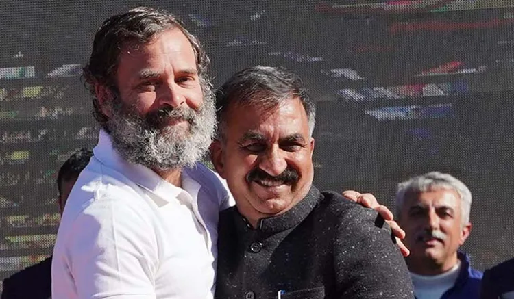 Rahul Gandhi and Himachal Pradesh Chief Minister Sukhvinder Singh Sukhu