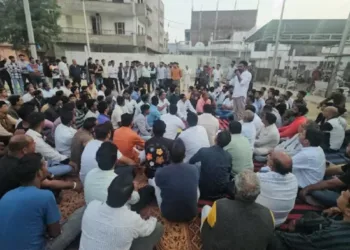 Protesters gathered to raise voice against the injustice