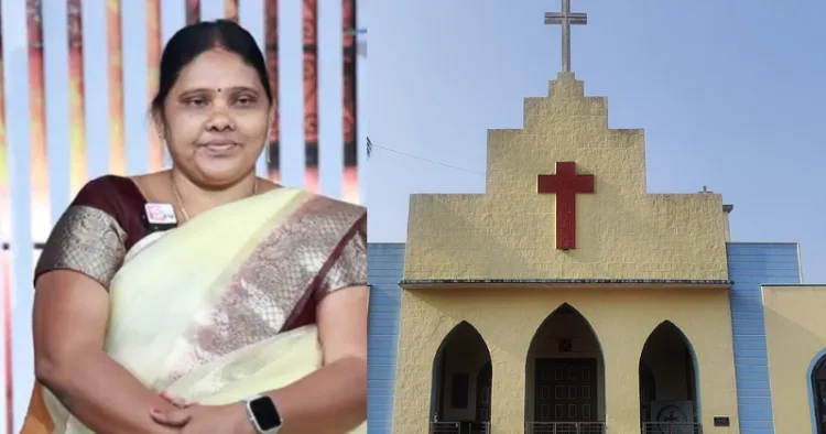 Radha, resident of Annaram