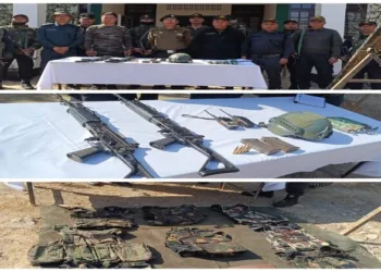 Arms recovered in Manipur