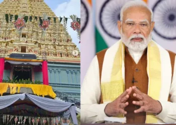 PM Modi joins Maha Kumbabhishegam of Jakarta's Murugan Temple