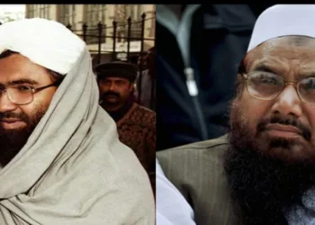 (Left) Jaish-e-Mohammed chief Masood Azhar (Right) LeT co-founder and 26/11 attacks mastermind Hafiz Saeed