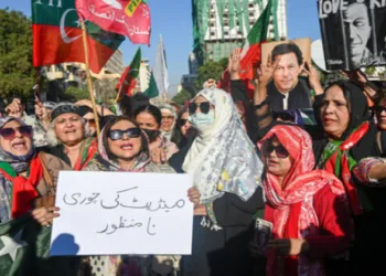 Protesters hit the street to observe the black day