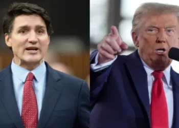 (Left) Canadian Prime Minister Justin Trudeau (Right) US President Donald Trump