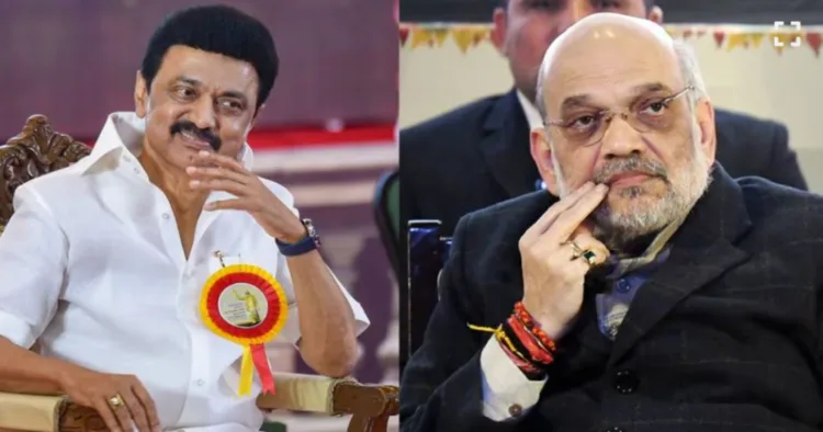 (Left) Tamil Nadu CM MK Stalin (Right) Union Home Minister Amit Shah
