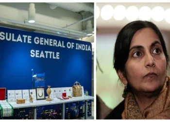 Indian-American politician Kshama Sawant (Right)