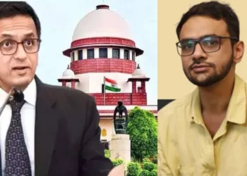 Former CJI DY Chandrachud (Left) and Umar Khalid (Right)