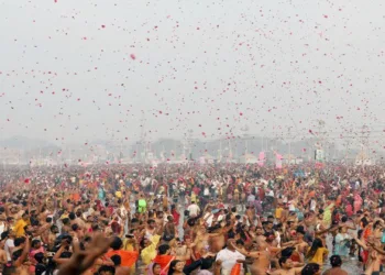Devotees at Mahakumbh 2025