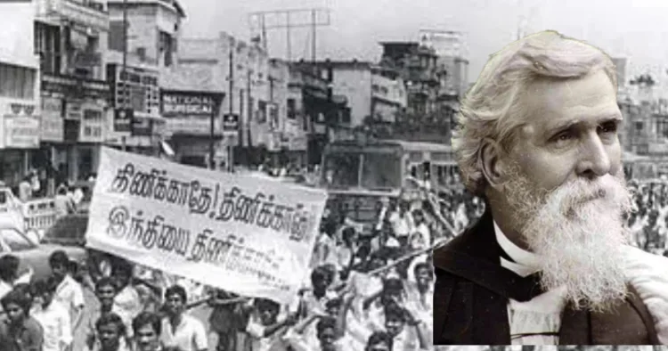 1965 Anti-Hindi agitation and Bishop Robert Caldwell