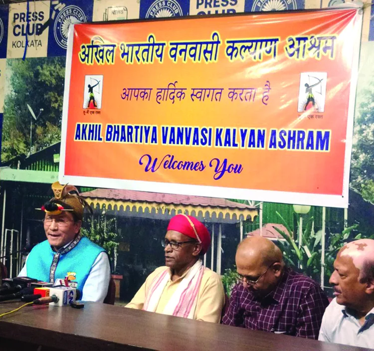 ABVKA National Vice President Techi Gubin, National President Satyendra Singh and others emphasised the urgency of enforcing the law while addressing a press conference in Kolkata