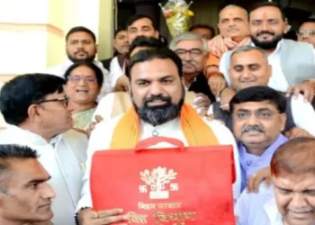 Bihar Deputy CM and Finance Minister Samrat Choudhary, Image courtesy INDIA TV News