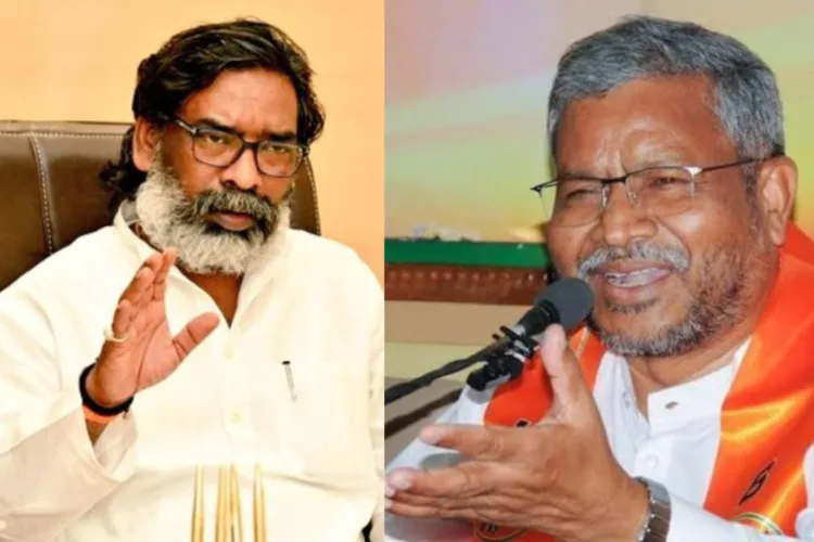 Hemant Soren and Babulal Marandi