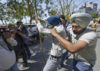 Protesting farmers in Punjab