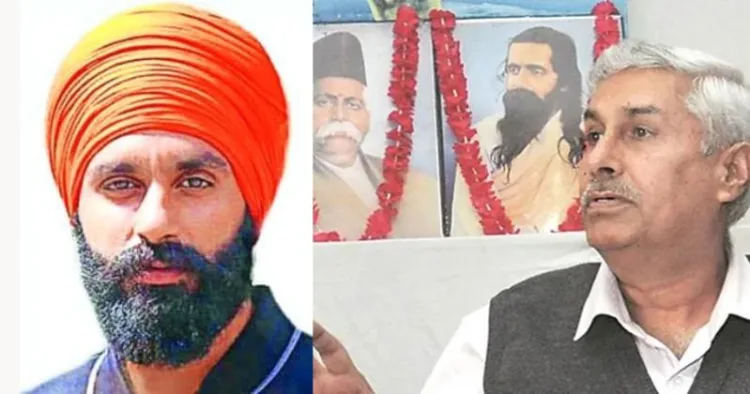 (Left) Jagtar Singh Johal (Right) Late Brigadier (Retd). Jagdish Gagneja