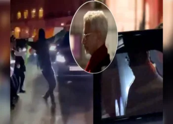 Khalistanis attempted to heckle India’s External Affairs Minister, Dr S Jaishankar in London (Image Source: Screen grab)