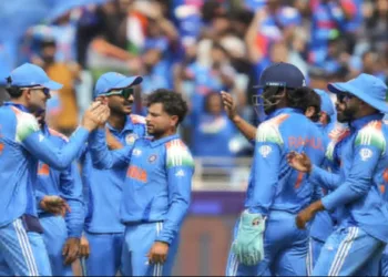 Victorious Indian Cricket Team players