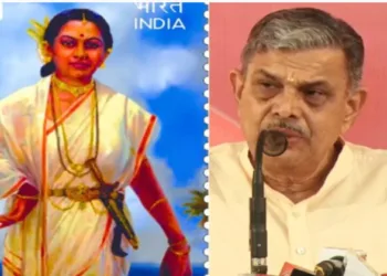 (Left) Maharani Abbakka (Right) RSS Sarkaryavah Dattatreya Hosabole issues statement on 500th Birth Anniversary Maharani Abbakka
