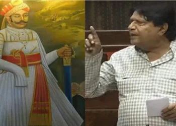 (Left) Maharana Sangram Singh, better known as Rana Sanga (Right) Samajwadi Party (SP) leader Ramji Lal Suman