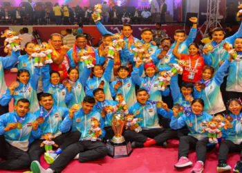 India's winning team at Sepak Takraw World Cup 2025
