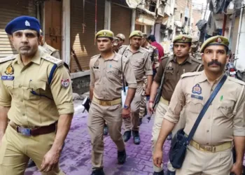 Police conduct flag march in Sambhal