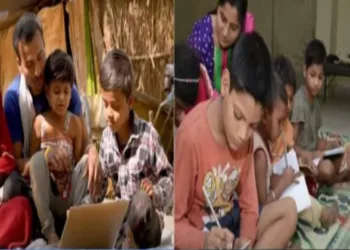 Children engaged in various activities