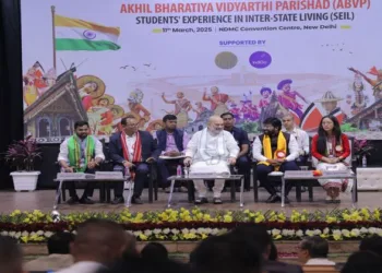 Union Minister Amit Shah on the concluding day of ABVP'S three-day Youth Parliament