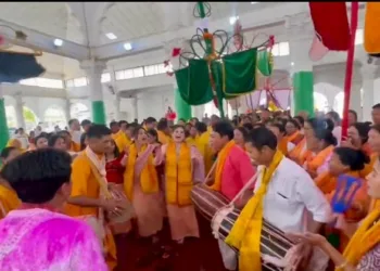 Hindu community in Manipur celebrating Holi