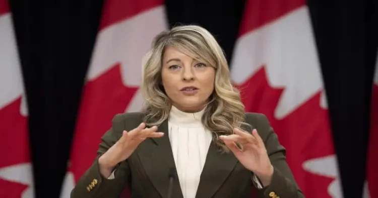 Canadian Foreign Minister Melanie Joly