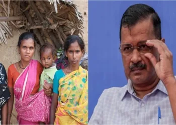 Former Delhi Chief Minister Arvind Kejriwal (Right)