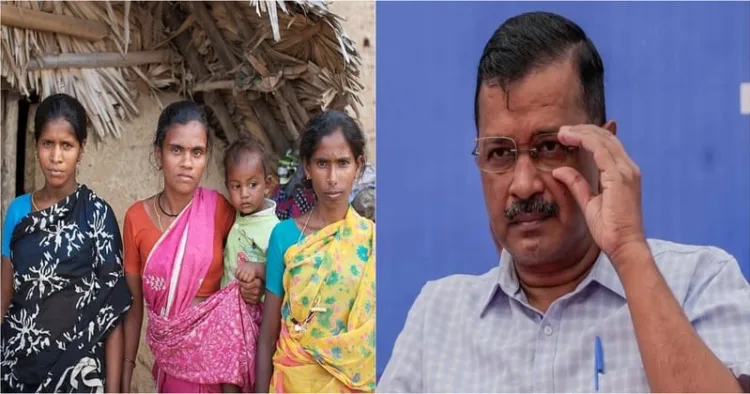 Former Delhi Chief Minister Arvind Kejriwal (Right)