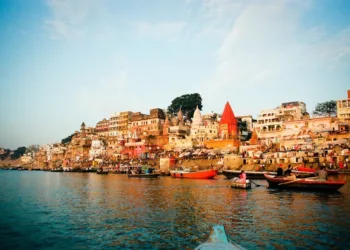 A beautiful and clean ganga ghat