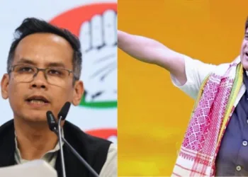 (Left) Congress MP from Assam Gaurav Gogoi (Right) Assam CM Himanta Biswa Sarma