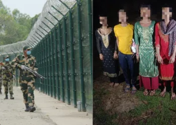 (Left) Armed forces intensify vigilance on border (Right) Five intruders apprehended by Assam police