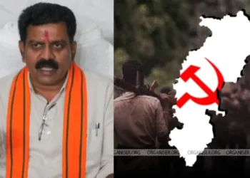 Chhattisgarh DY CM Vijay Sharma-left