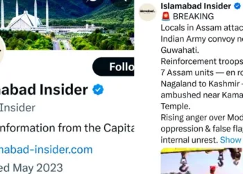 Pakistani X handle spreads fake news on Army convoy attack