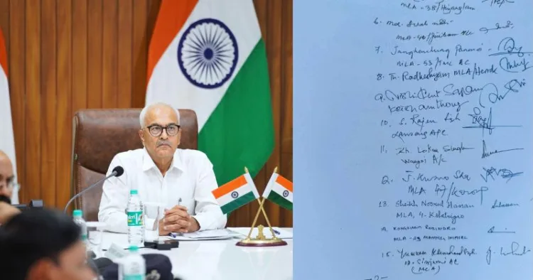 Manipur, Governor Ajay Kumar Bhalla chairs high level security meeting