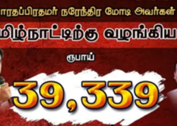 BJP Tamil Nadu Poster on MGNREGA funds