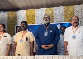 Rajeev Chandrashekaran and BJP leaders paid tributes to the innocent lives lost in Pahalgam terror attack at BJP Alappuzha South district